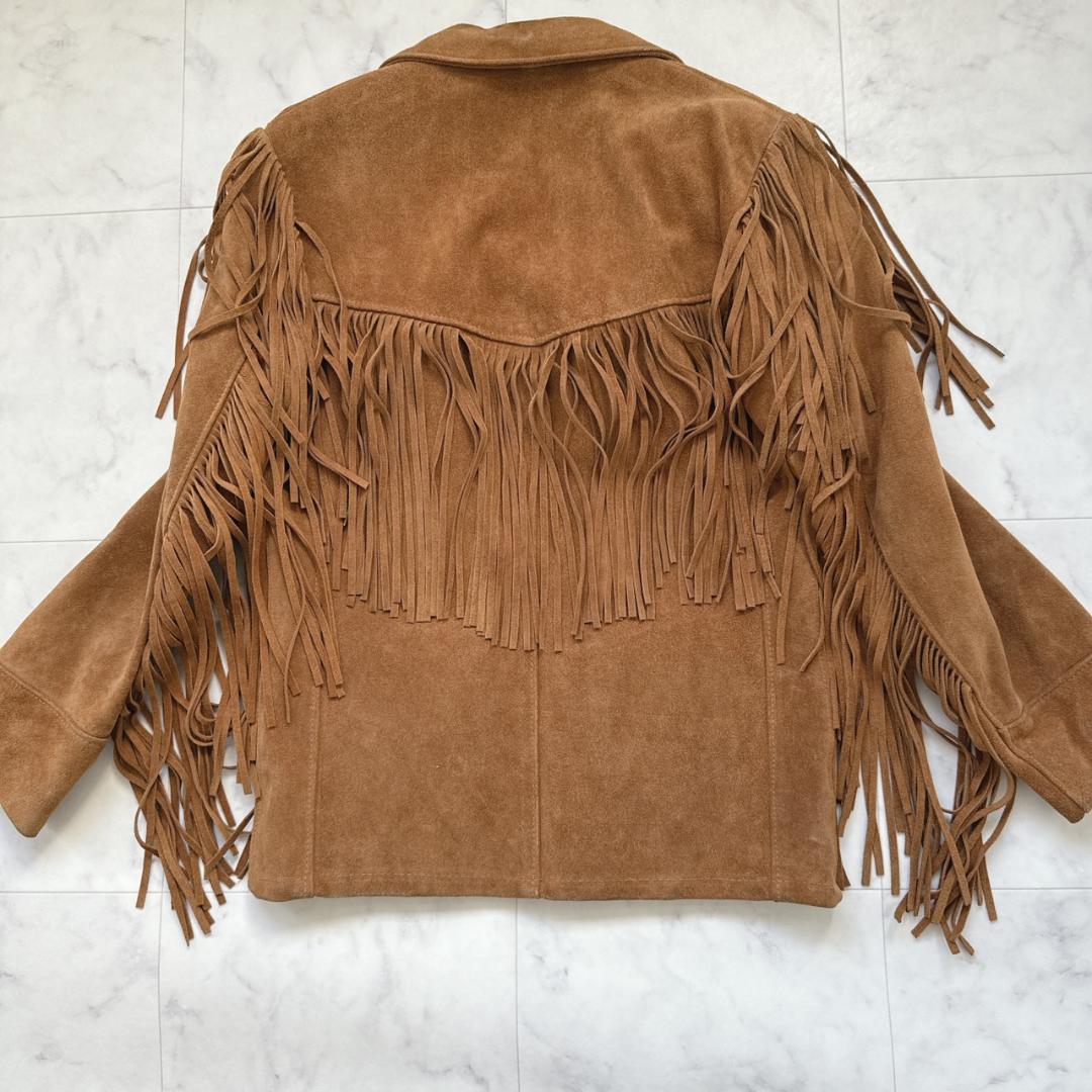 Schottショット395ウエスタンジャケット フリンジ スウェード 38