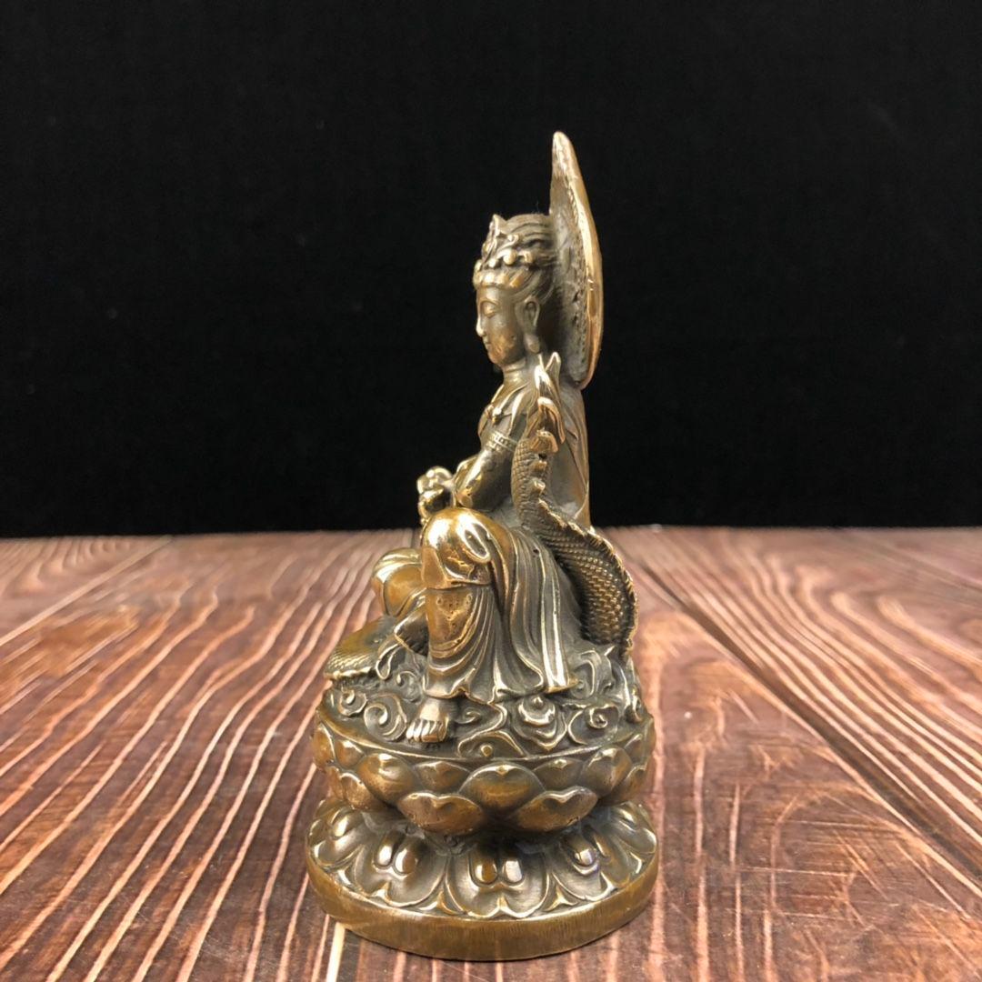 仏教美術 仏像 観音菩薩 騎龍観音菩薩仏像 仏堂 奉納 銅製品 工芸品 置物