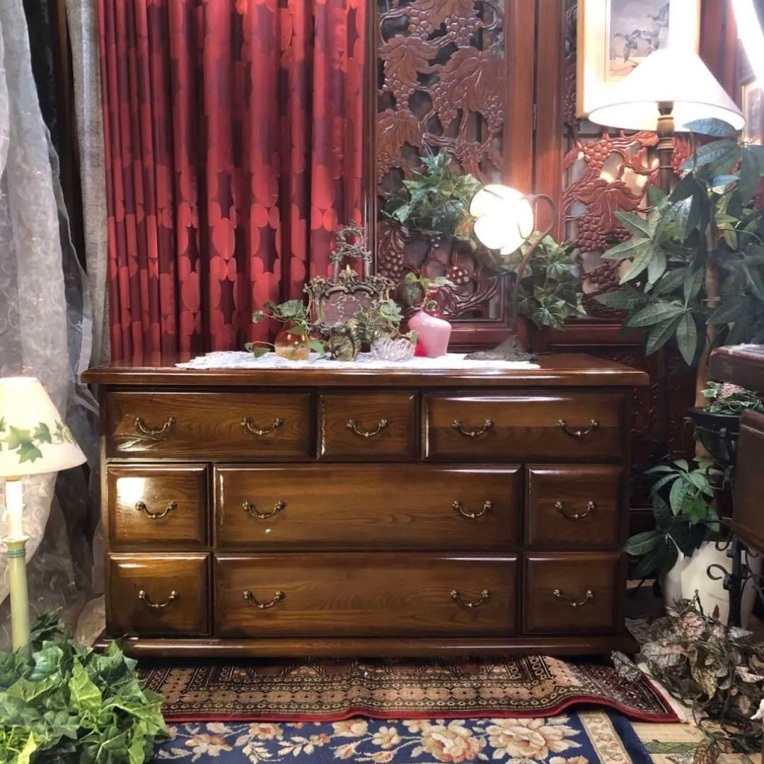 Sale ヴィンテージ エルム　エレガンス　アクセント　チェストキャビネット