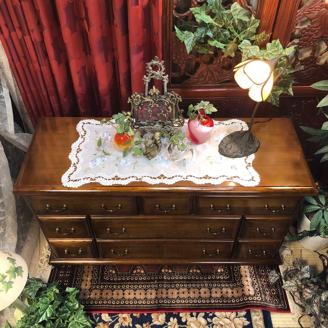 Sale ヴィンテージ エルム　エレガンス　アクセント　チェストキャビネット