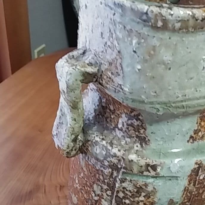 三代目　高橋楽斎　信楽焼　　　古伊賀写し花瓶