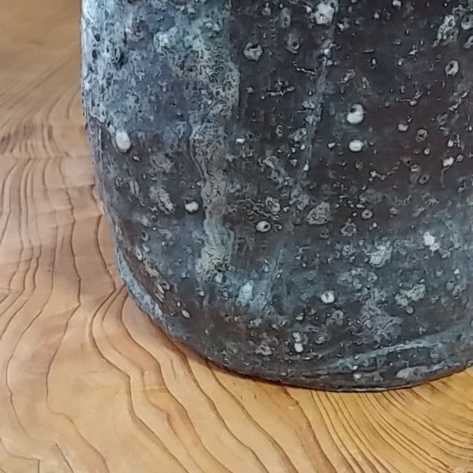 三代目　高橋楽斎　信楽焼　　　古伊賀写し花瓶