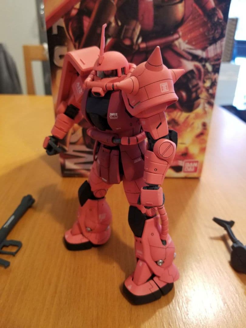 とし）MG シャア専用ザクⅡ　組立完成品