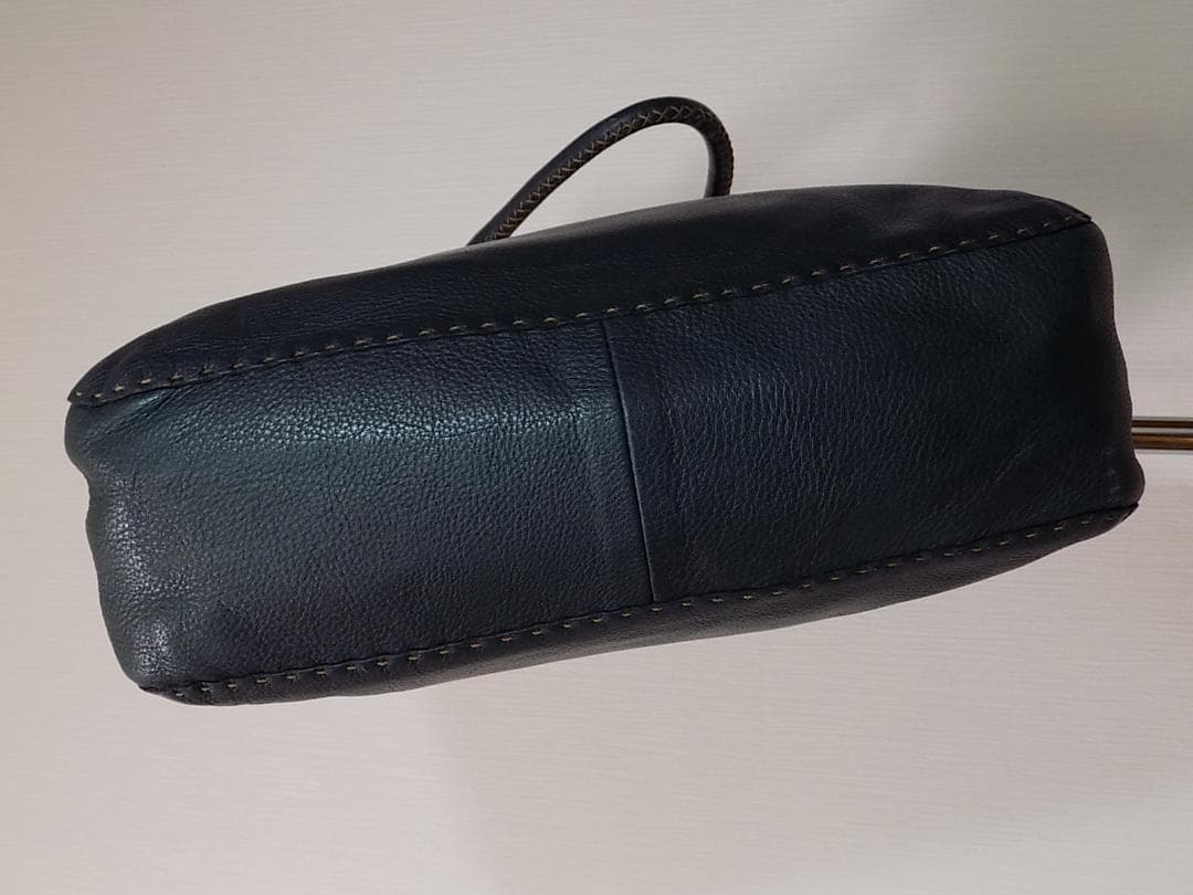 HENRY BEGUELIN ショルダートートブルーグリーン　イタリア製