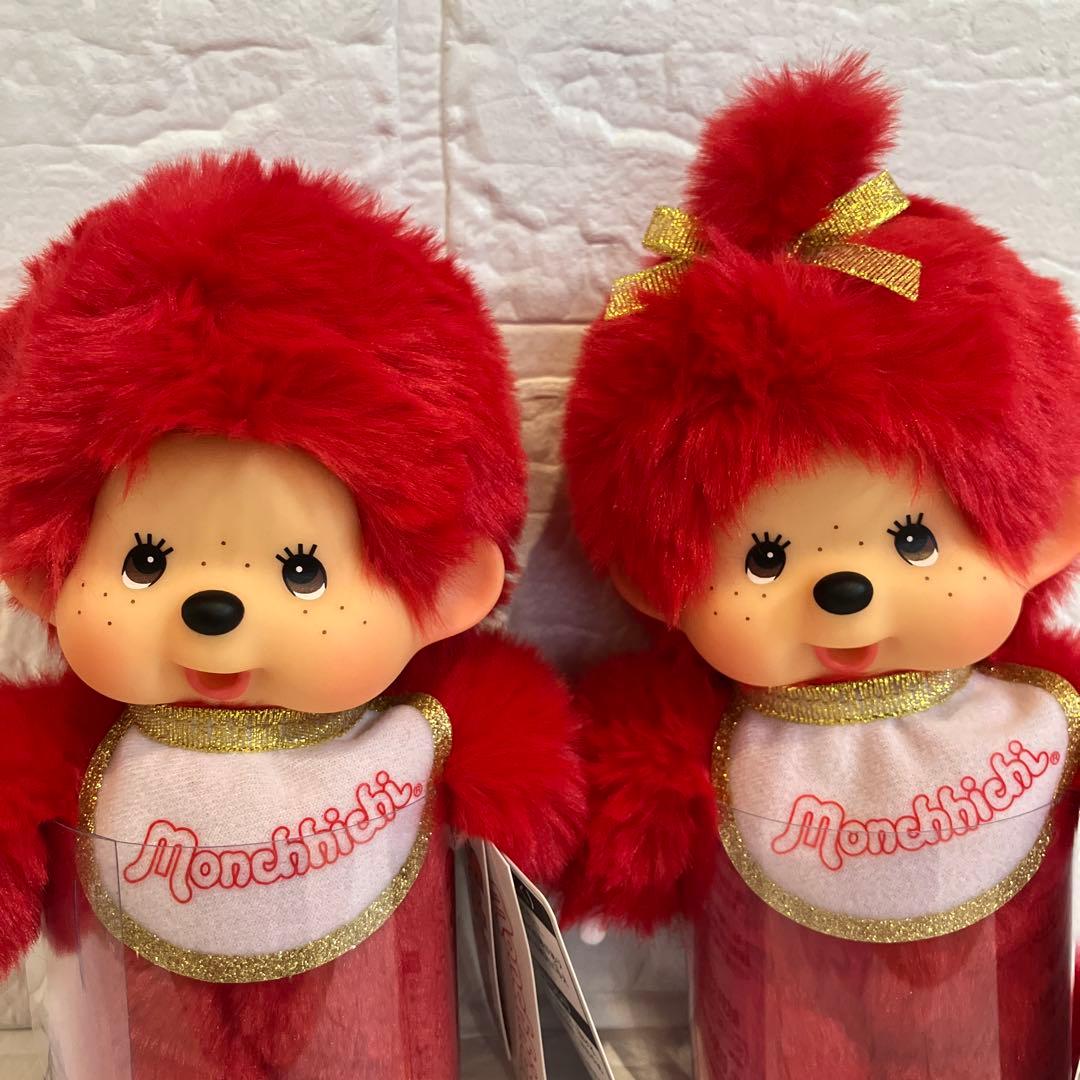 【新品】キディランド80周年 モンチッチ S ぬいぐるみ 男の子 女の子 赤