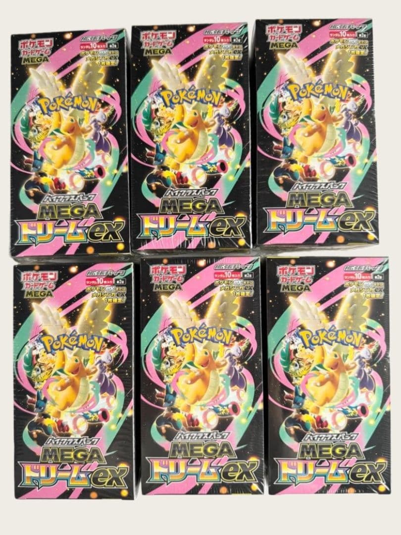ポケモンカード MEGAドリームex 6BOX 新品未開封 シュリンク付き