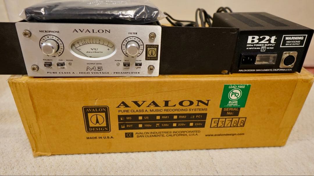 [値下)AVALON DESIGN M5 マイクプリアンプ　ラックマウントRM1