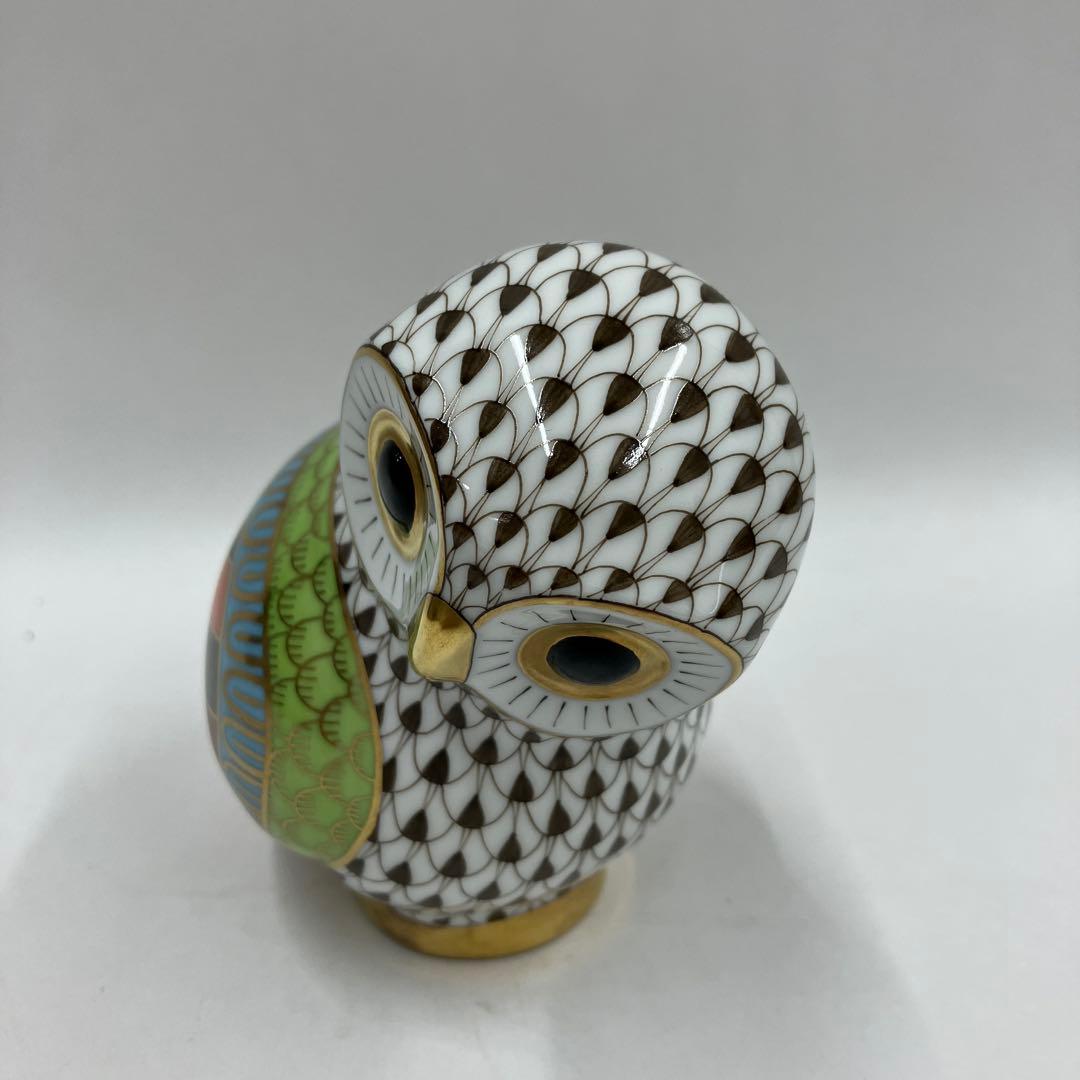 ヘレンド　オウル　世界のフクロウ　箱　ギリシャ　コリント