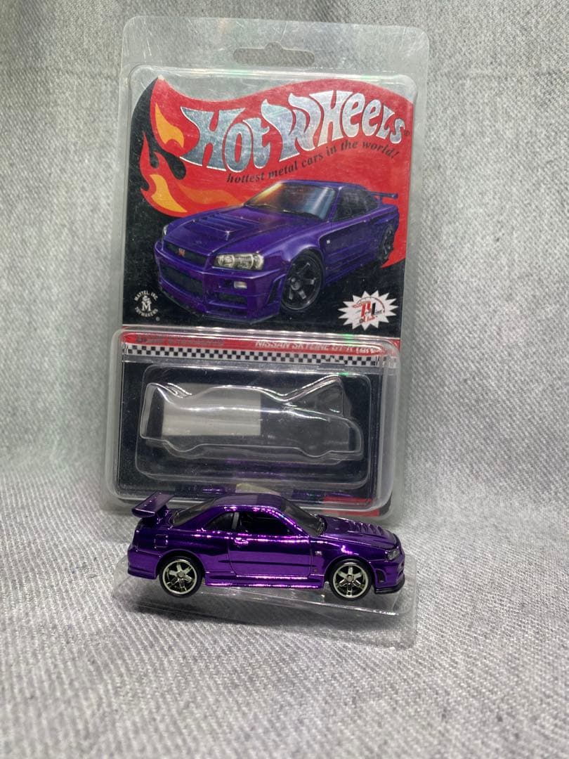 ホットウィール RLC スカイライン GT-R R34 Purple 紫 ルース