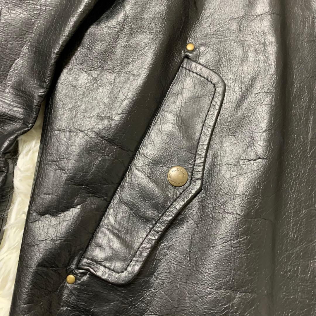 【最高級ライン】ポールスミスコレクション　シングルライダース　裏地総柄　XXL