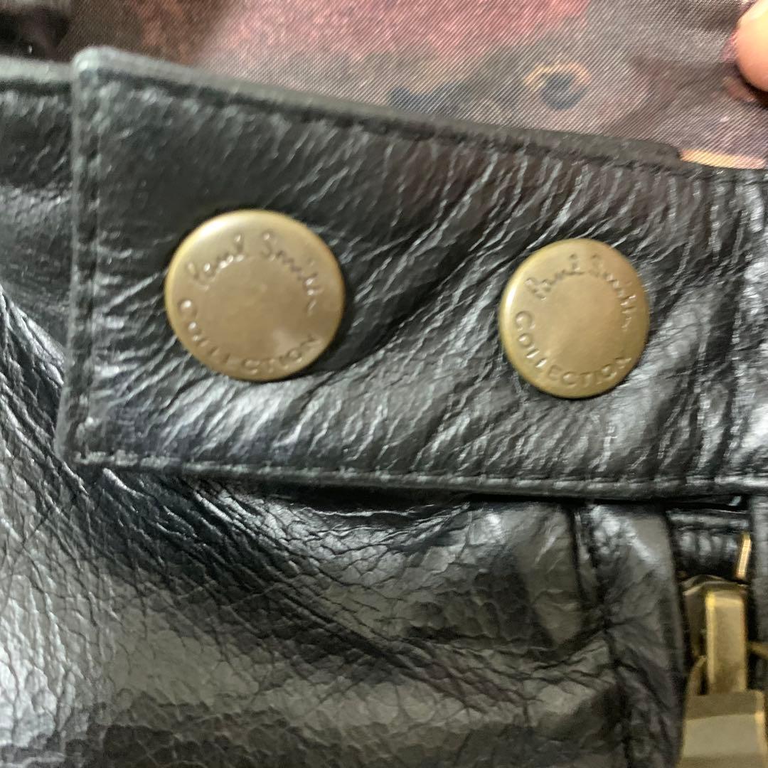 【最高級ライン】ポールスミスコレクション　シングルライダース　裏地総柄　XXL