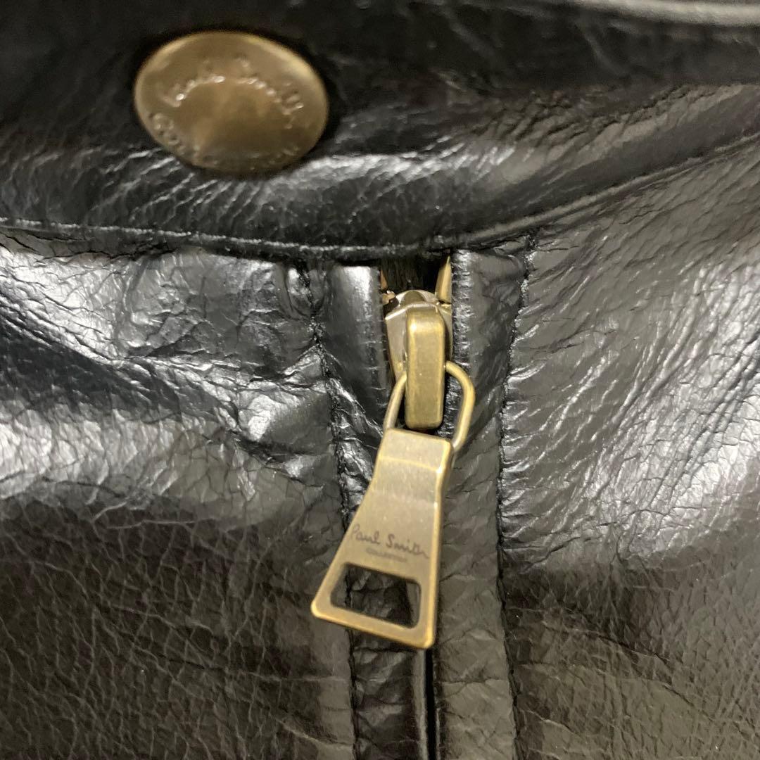 【最高級ライン】ポールスミスコレクション　シングルライダース　裏地総柄　XXL