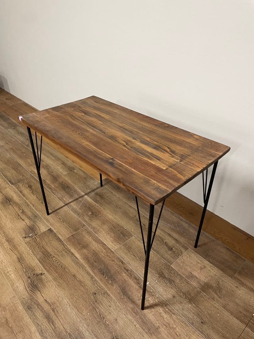 あ　ウォールナット色　カウンターテーブル　デスク　　幅 100cm