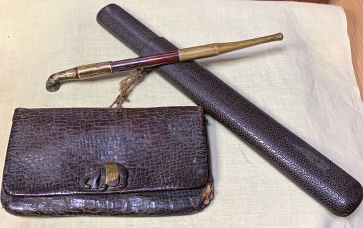 煙管入れ 時代 古い喫煙具 古道具 骨董 キセル入れ キセルケース