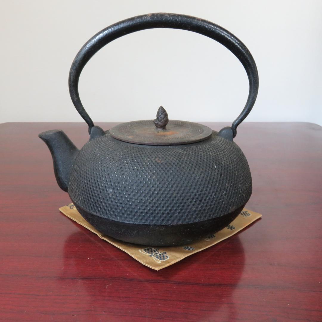 鉄瓶 銘なし 黒粒 錆 穴なし ケンケン昭和レトロ館