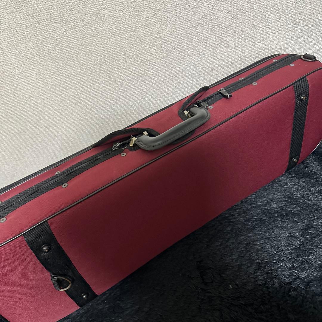 Super light バイオリンケース 4/4サイズ 弦楽器 赤 レッド
