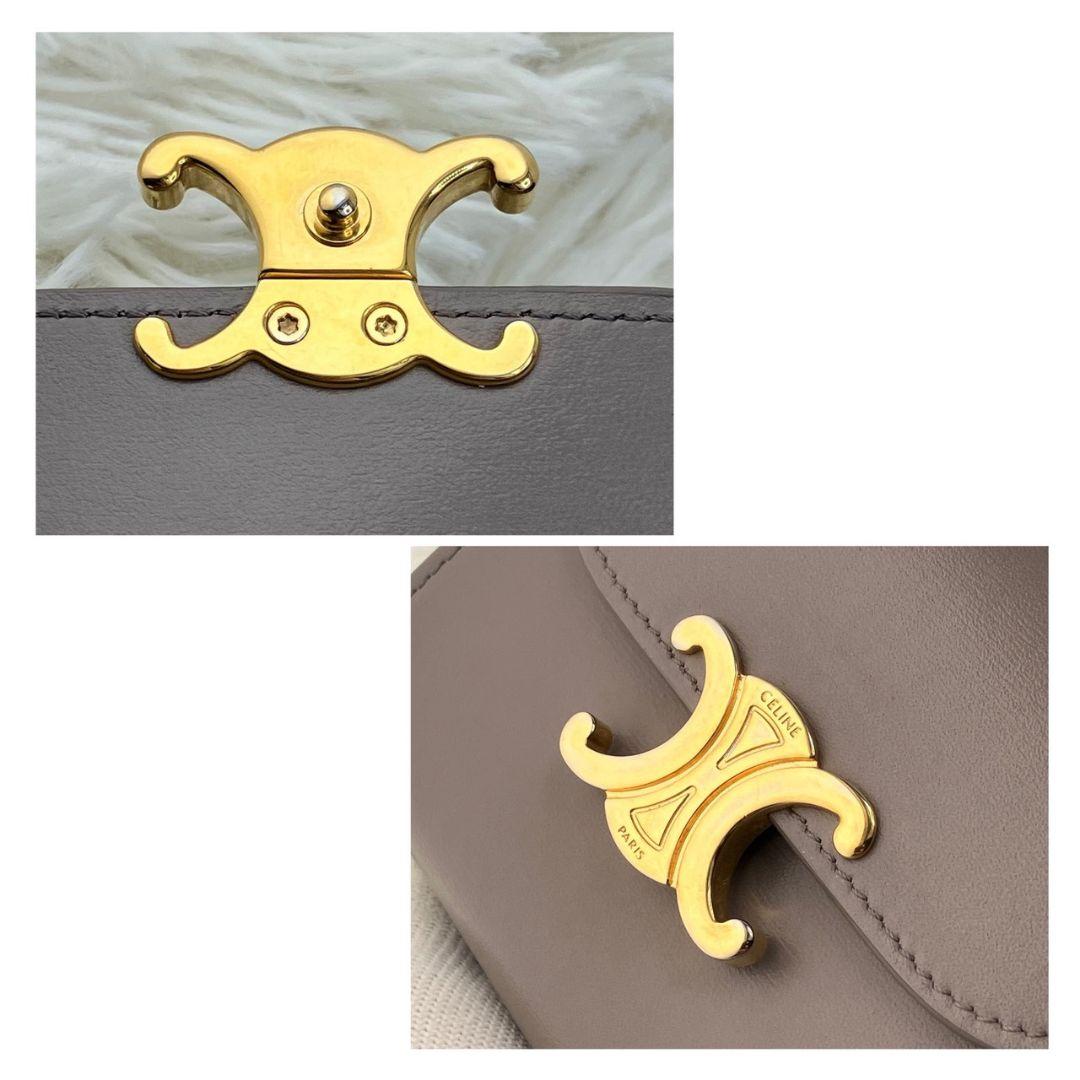 極美品✨セリーヌ　三つ折り　トリオンフ　スモールウォレット　レザー