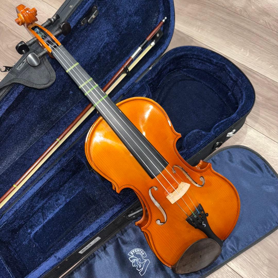 初心者向け バイオリン 15点フルセット SV180BC 4/4 STENTOR