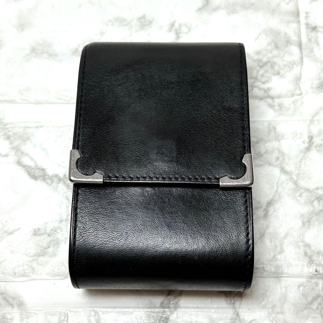 カルティエ　レザー　シガレットケース　革　小物入れ　カードケース　たばこ入れ