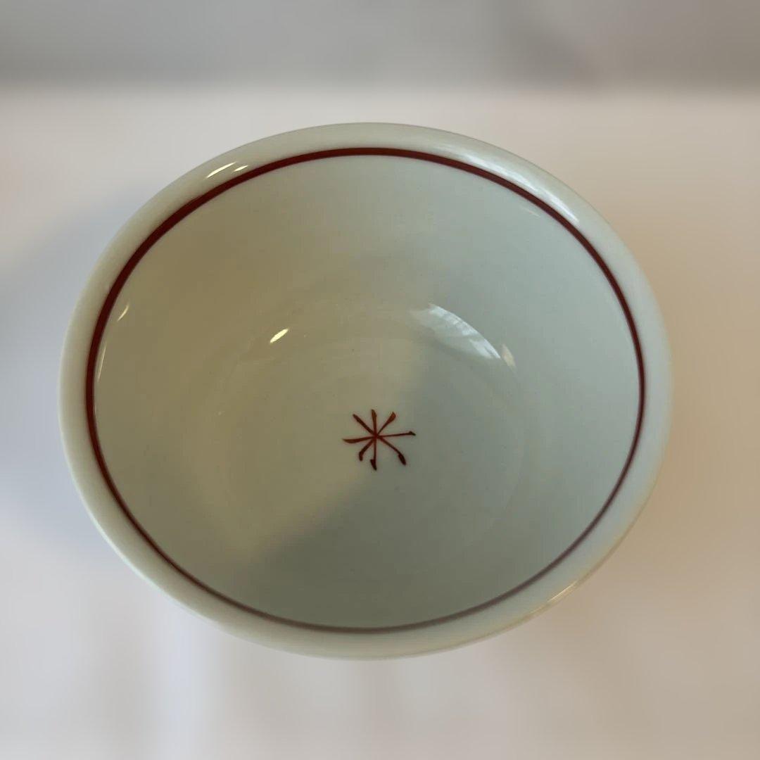 月乃桂窯　高橋芳宣　赤玉飯碗　4客セット