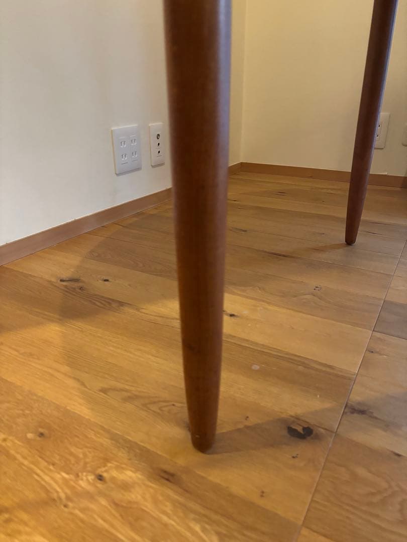 人気の ビンテージ ラウンドテーブル 伸張 拡張φ117cm チーク材