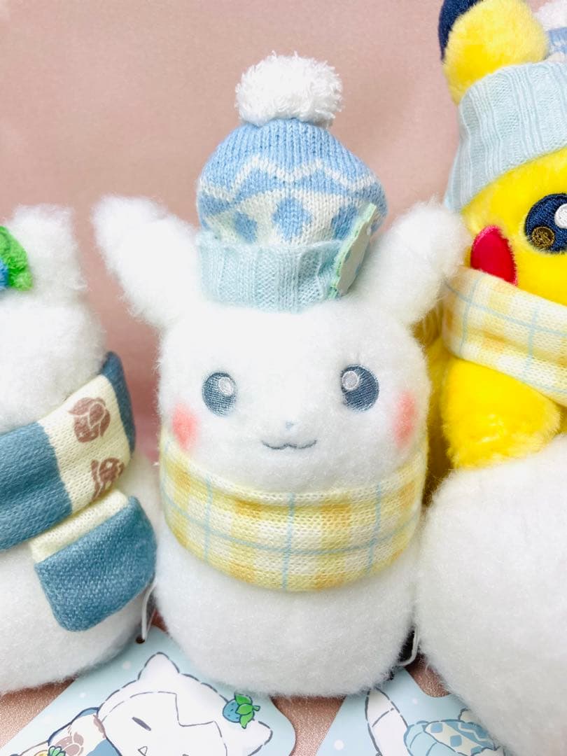 新品タグ付き　ポケモン ゆきだるま ピカチュウ ヤドン カビゴン　4体セット