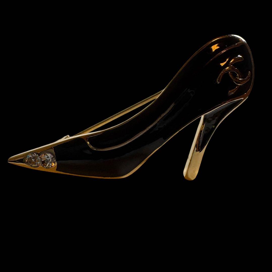 【美品】　CHANEL シャネル　ピンバッジ　靴　ブローチ　ヴィンテージ