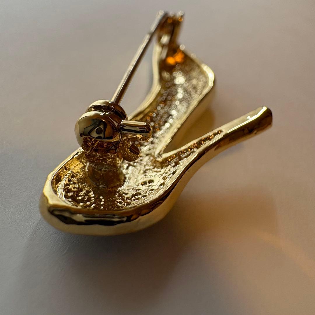 【美品】　CHANEL シャネル　ピンバッジ　靴　ブローチ　ヴィンテージ