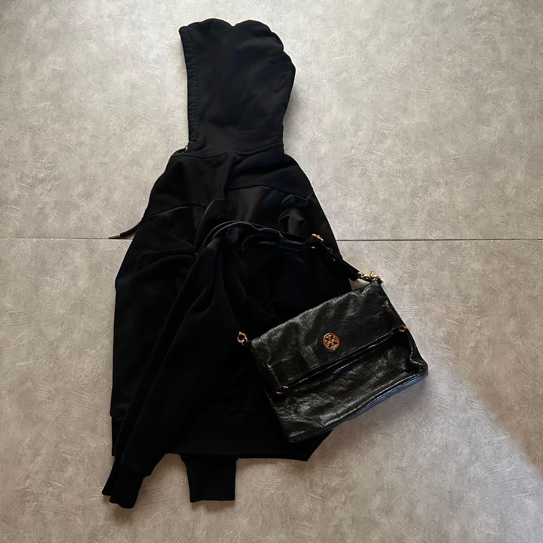バッグ tory burch grunge shoulder bag y2k black