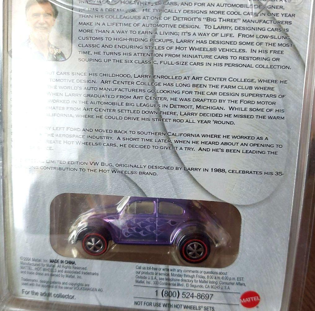 Hot Wheels LARRY WOOD　VW BUG　ラリーウッドサイン入り