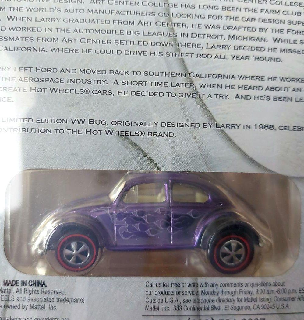Hot Wheels LARRY WOOD　VW BUG　ラリーウッドサイン入り