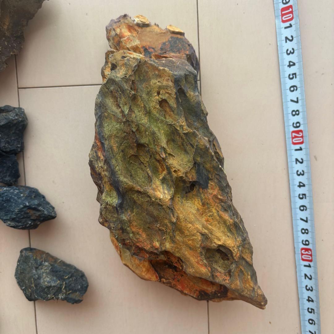 お値下げ☆ 水槽用自然石（気孔石）セット 11個　岩組みレイアウトに☆