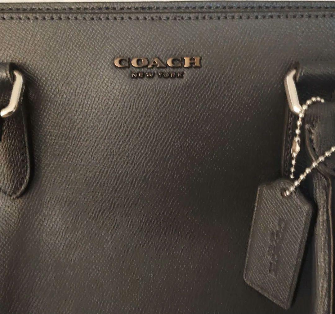 COACH 黒 レザートートバッグ