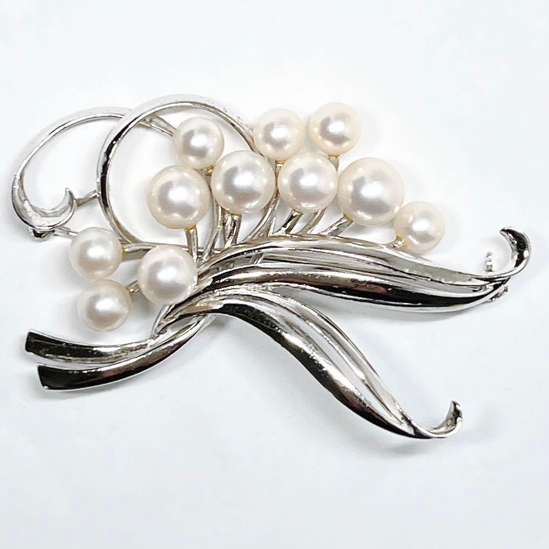 MIKIMOT ミキモト アコヤパール　ブローチ　フラワ　ブーケ　花　11球