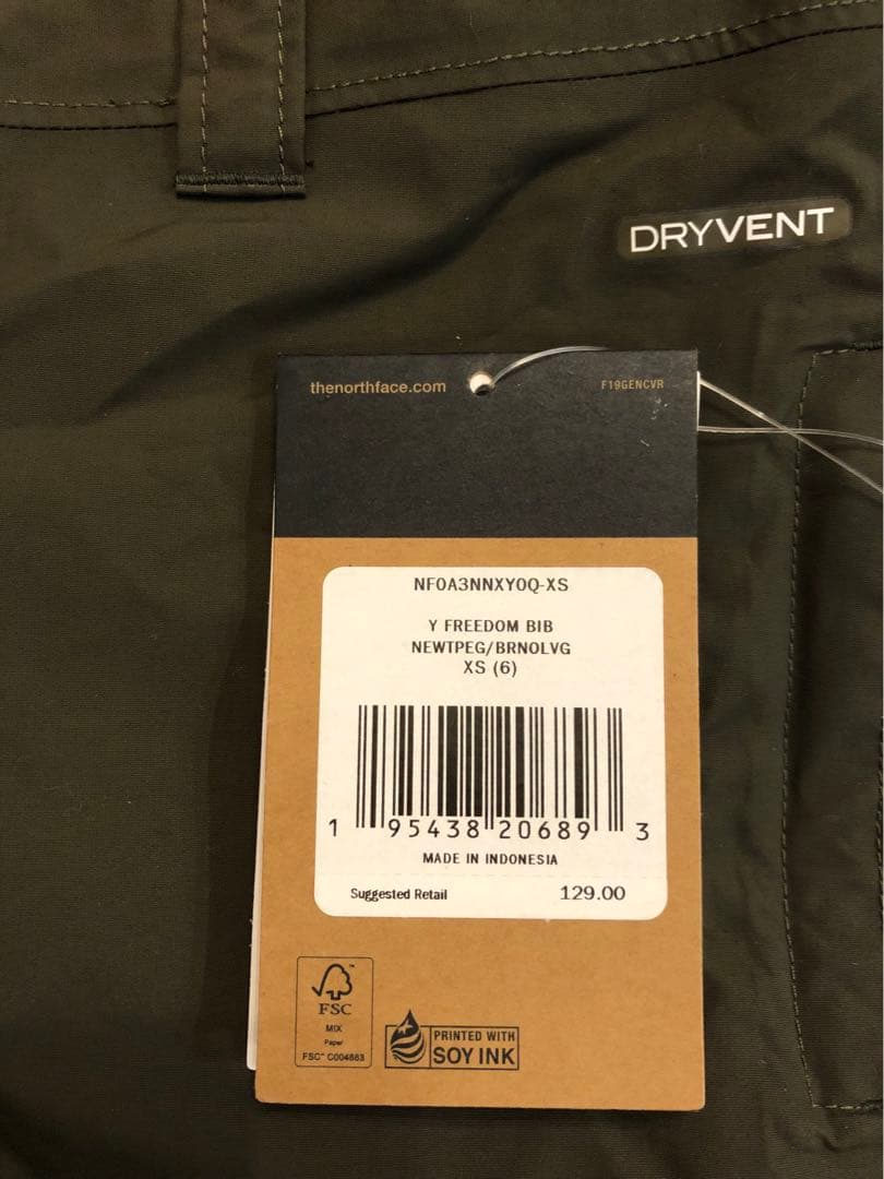 (新品、値下げ)6歳用 THE NORTH FACE スキーズボン