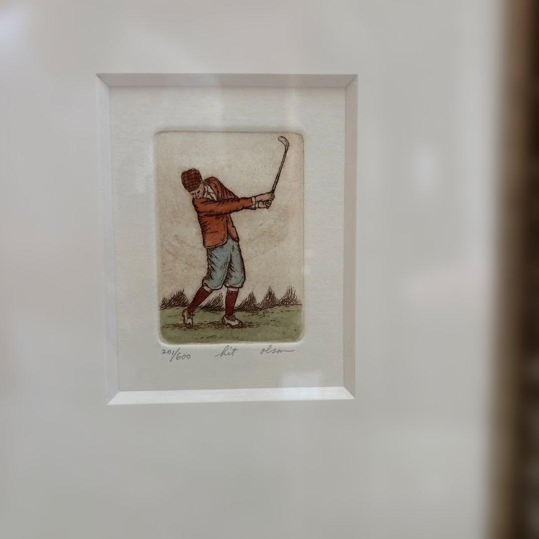 ゴルフ リトグラフ 4枚