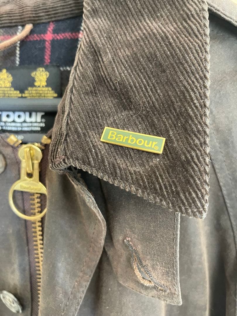 Barbour フード付きジャケット ダークブラウン　ビューチャンプXL