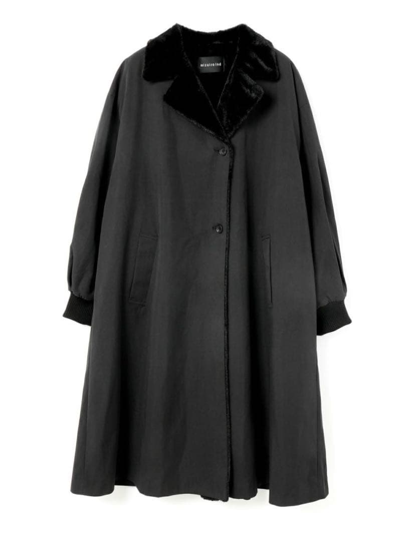 12/21迄　mizuiro ind ミズイロインド バックボアコート 裏ボア