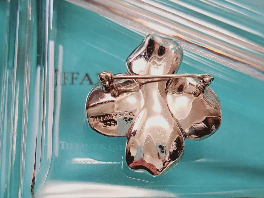 ティファニー 花 ヴィンテージ フラワー ブローチ シルバー 925