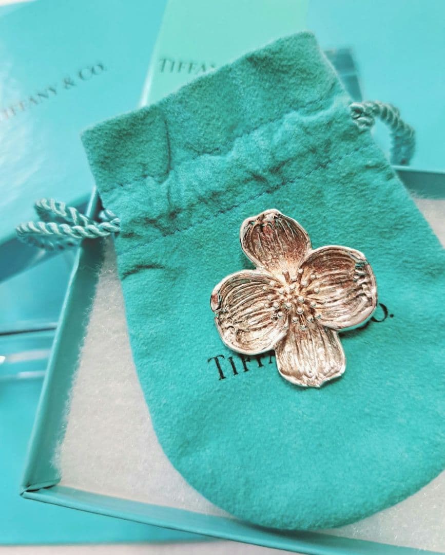 ティファニー 花 ヴィンテージ フラワー ブローチ シルバー 925