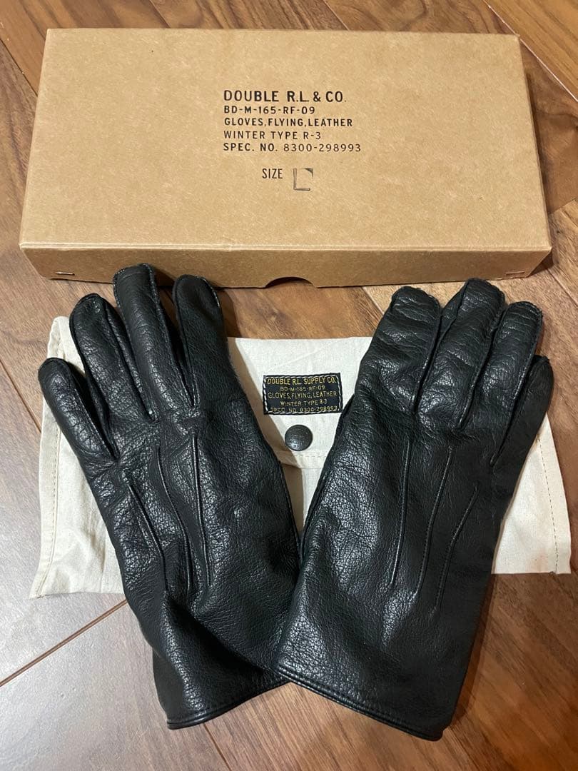 DOUBLE R.L. & CO. レザー手袋 Lサイズ