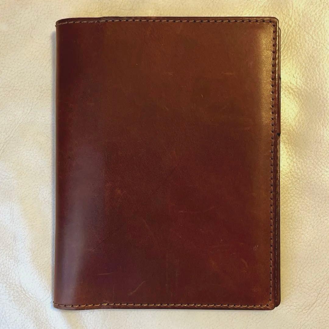 《最終値下げ》【美品】HERZノートパッドホルダーA5 ✨チョコ♪