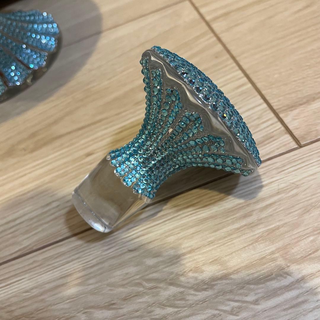 クリスタルデキャンタ　トラディション　スタイル　ブランデー　ブルー