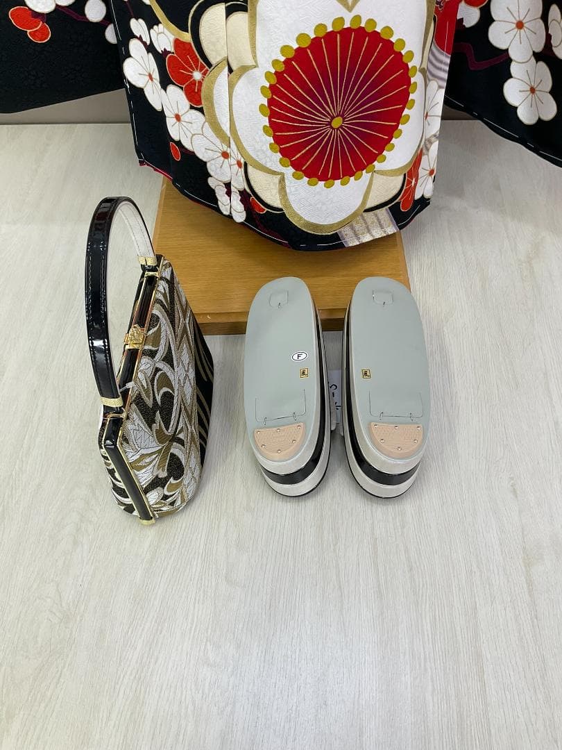 りんご　お振袖フルセット　新品オーダーメイド　ショール　ゾーリバッグ