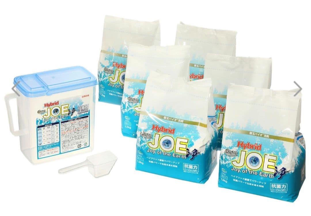 【新品】3月到着　洗濯洗剤　JOE 浄 1.3キロ×6袋セット善玉バイオ洗剤