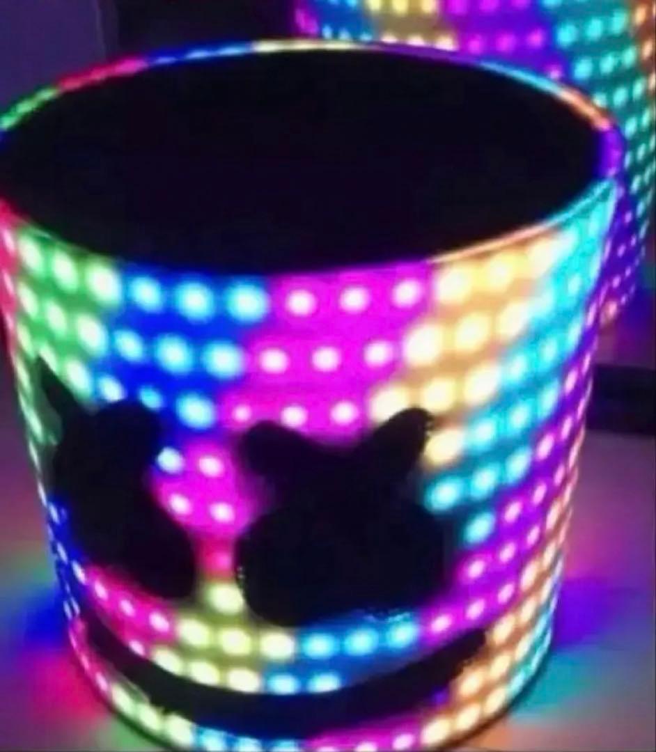 マシュメロ LED 電飾 マスク 被り物 edc フェス　EDM ハロウィン