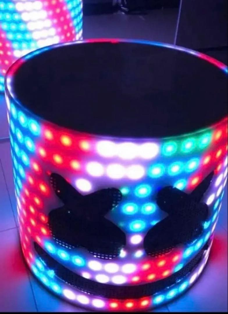 マシュメロ LED 電飾 マスク 被り物 edc フェス　EDM ハロウィン