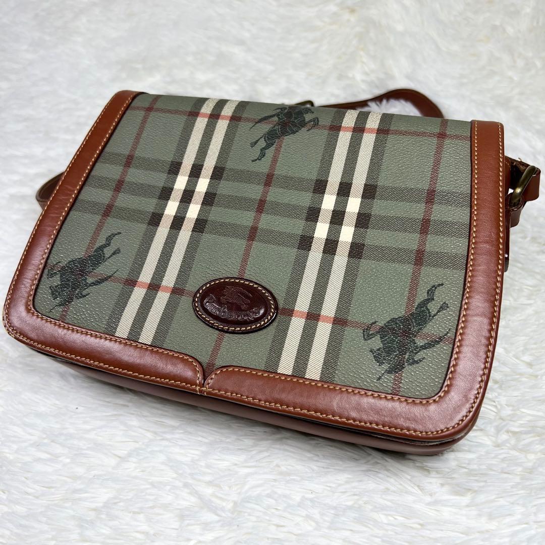 バーバリー ショルダーバッグ ノバチェック シャドーホース ヴィンテージ