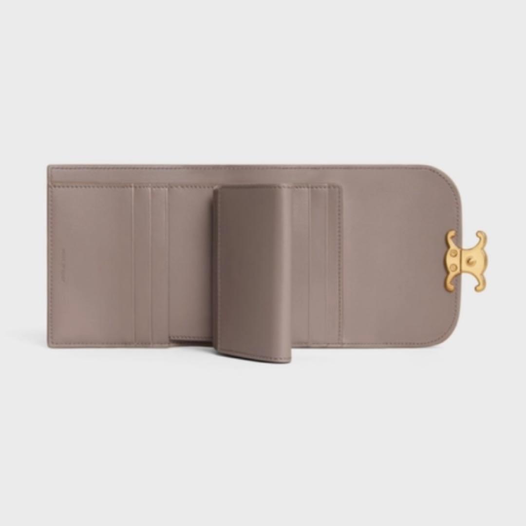 【正規品】 スモールウォレット トリオンフ / シャイニーカーフスキン ぺブル