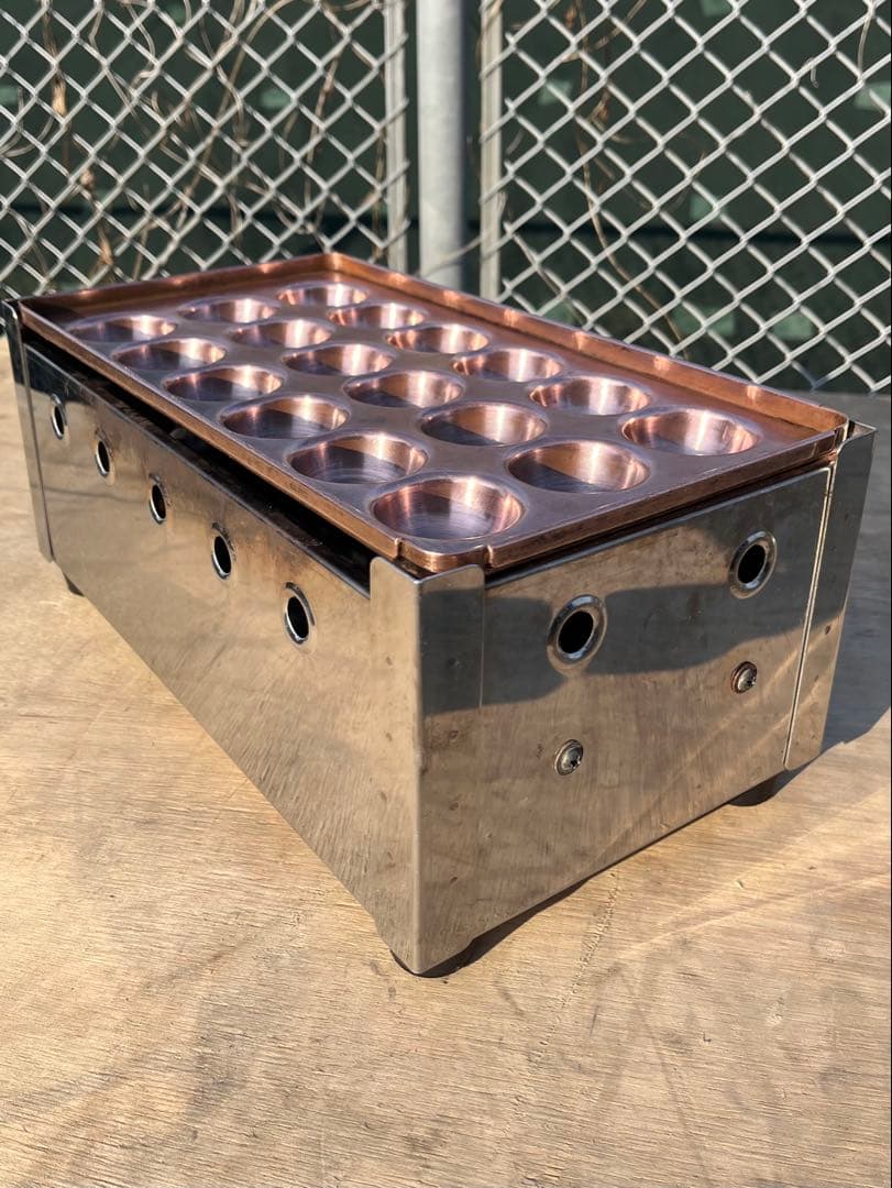 銅板たこ焼き器　LPG プロパンガス用　18個